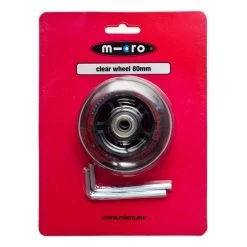 MICRO Rueda PU 80mm Transparente