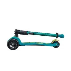 MICRO Patinete Scooter Maxi Deluxe LED Plegable Turquesa